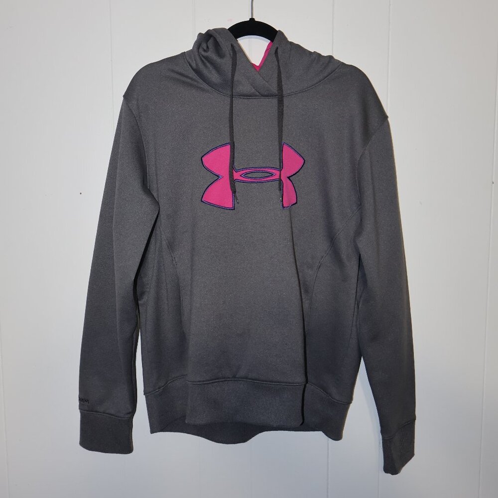 Under Armour ColdGear Storm Hoodie – Grey/Pink (Women’s XL)